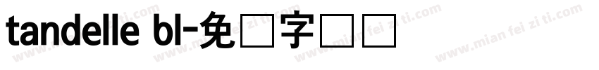 tandelle bl字体转换